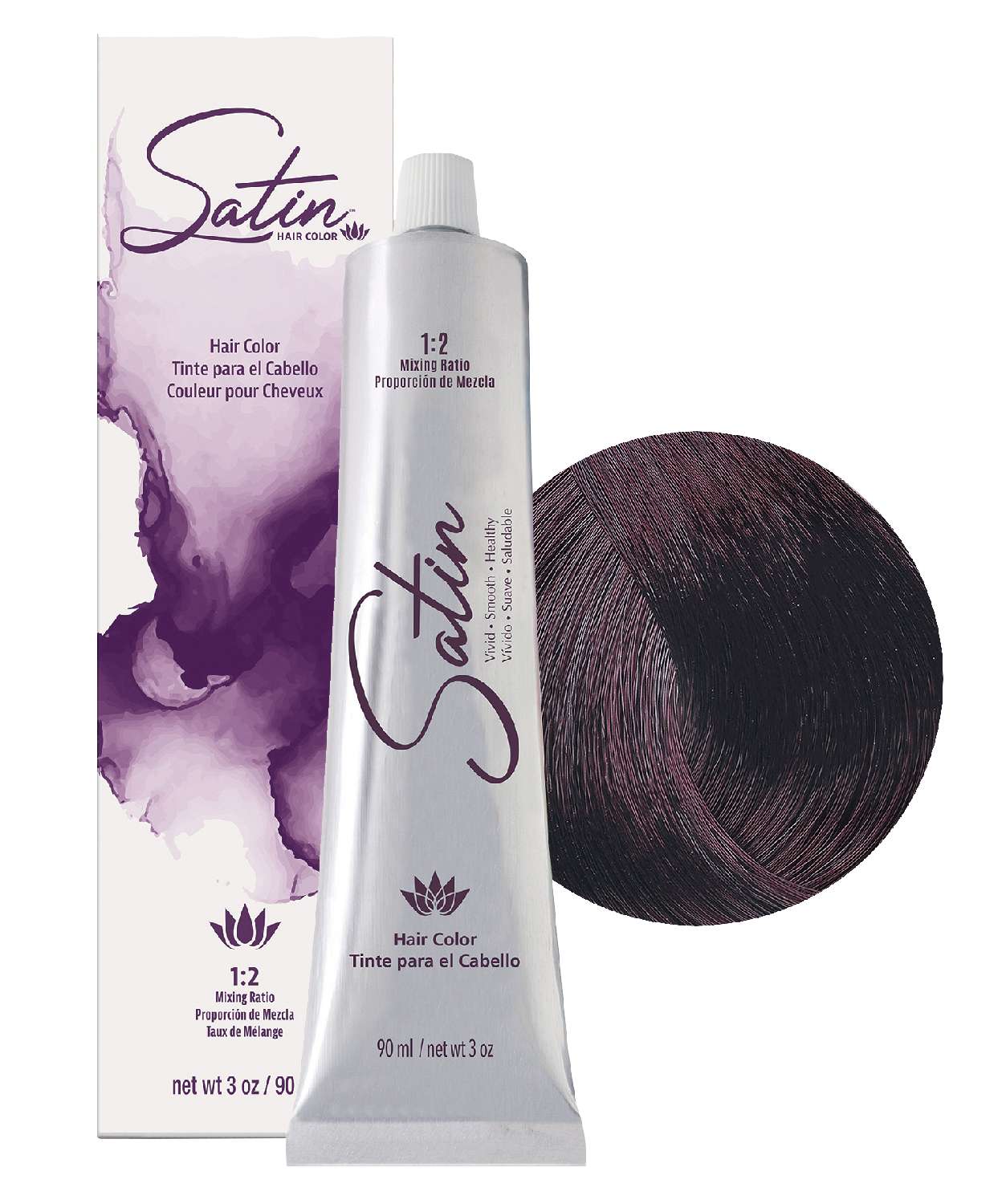 SATIN H/C 4V VIOLET BROWN