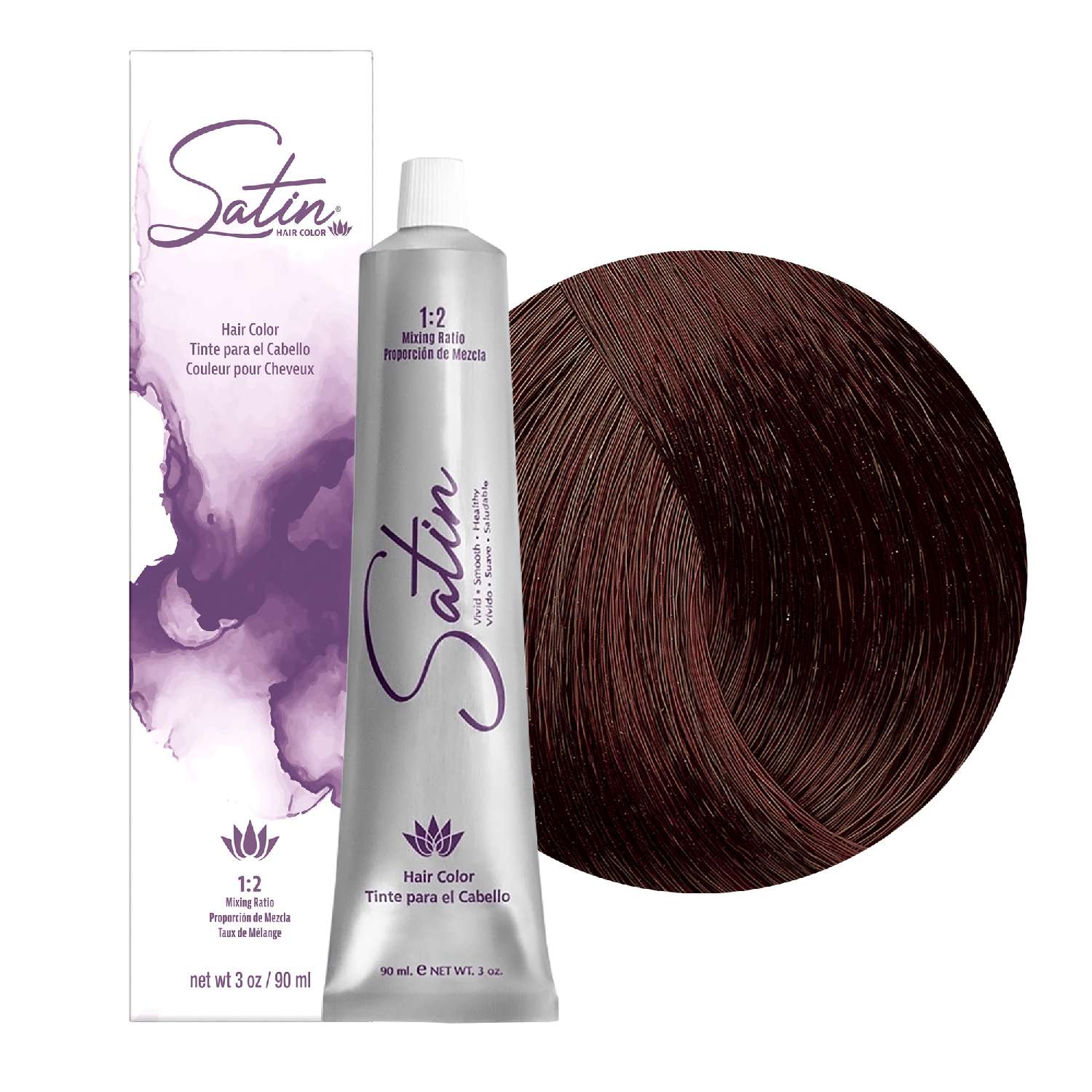 SATIN H/C 6MV MAHOGANY VIOLET