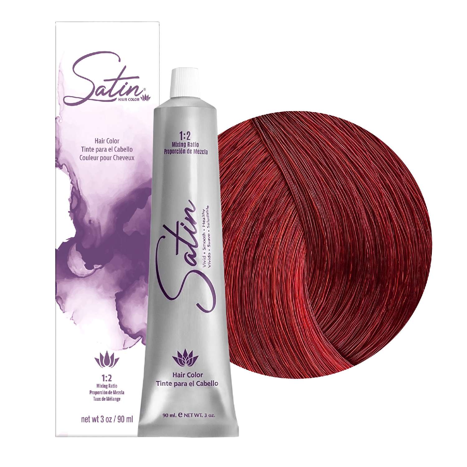 SATIN H/C 7MR RED MAHOGANY BLONDE