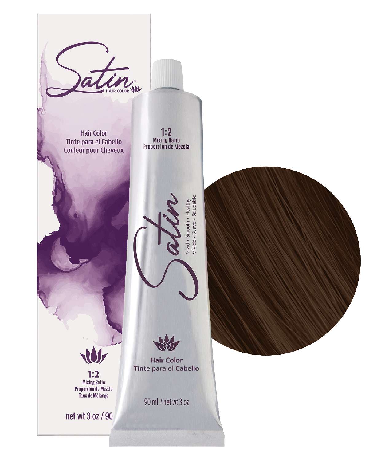 SATIN H/C 5N LIGHT BROWN