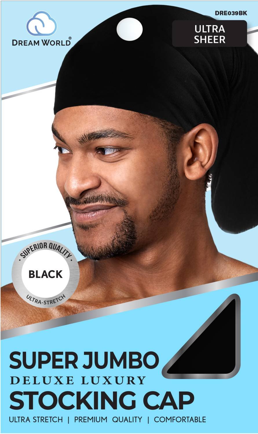 DREAM U-STOCKING CAP S/JUMBO BLACK