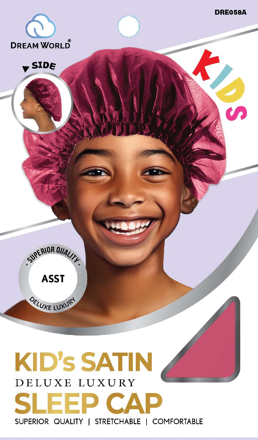 DREAM KID-SLEEP CAP SATIN