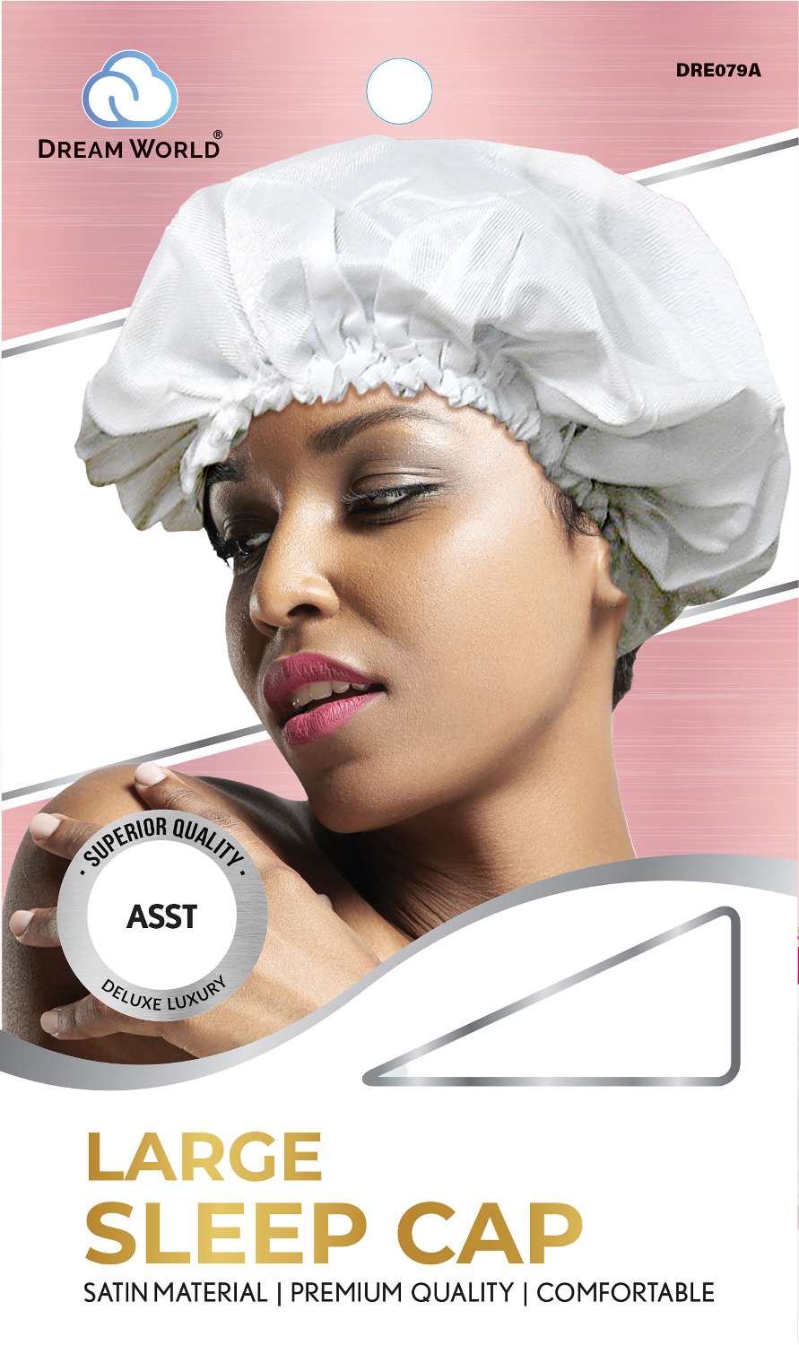 DREAM W-SLEEP CAP LARGE SATIN