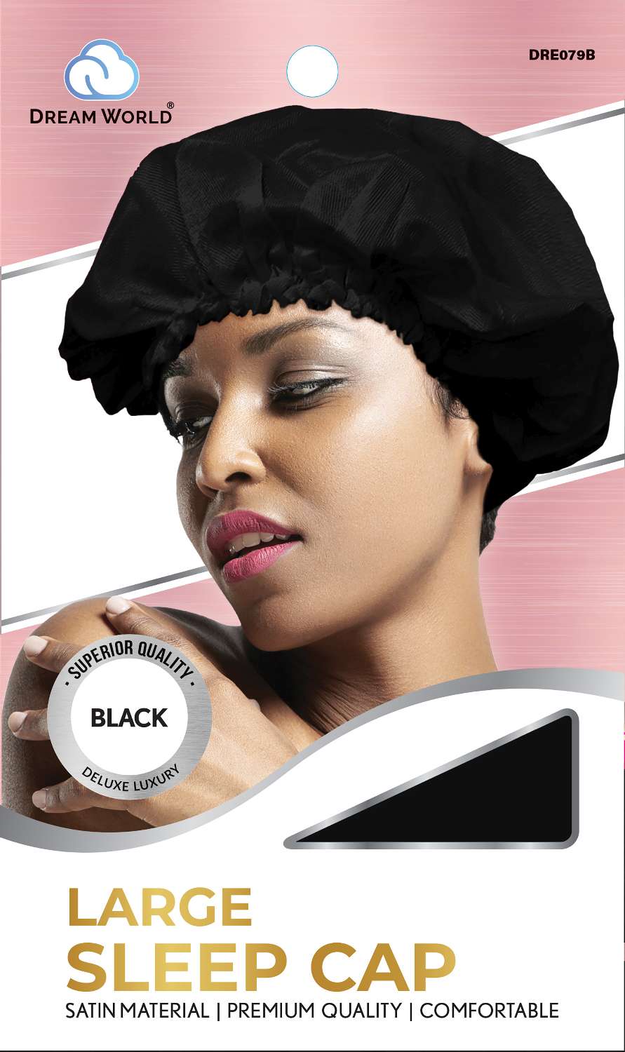 DREAM W-SLEEP CAP LARGE SATIN