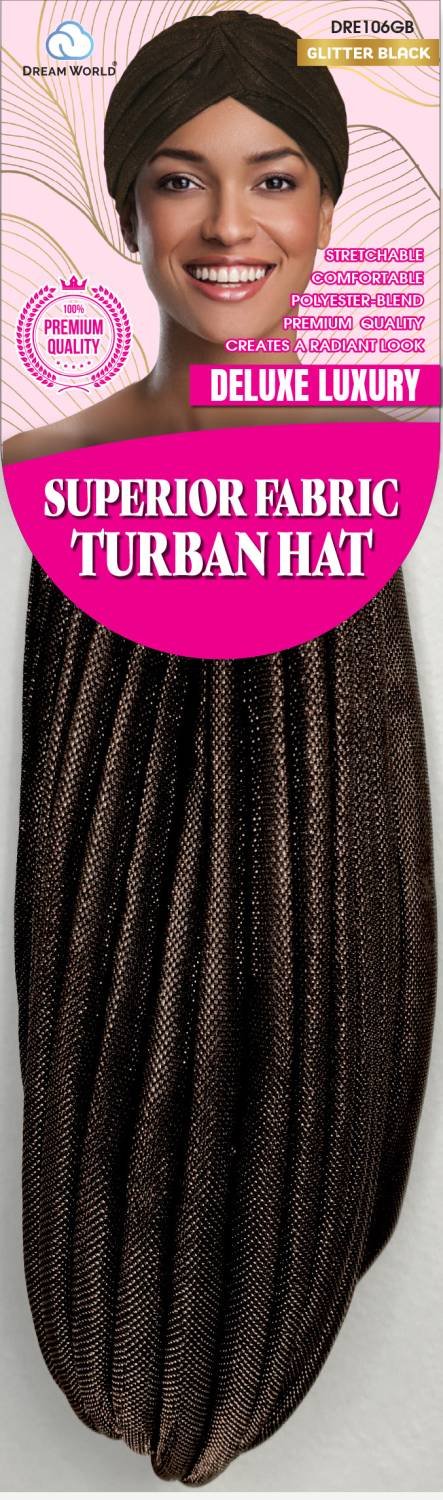 DREAM W-TURBAN HAT-G/BLACK