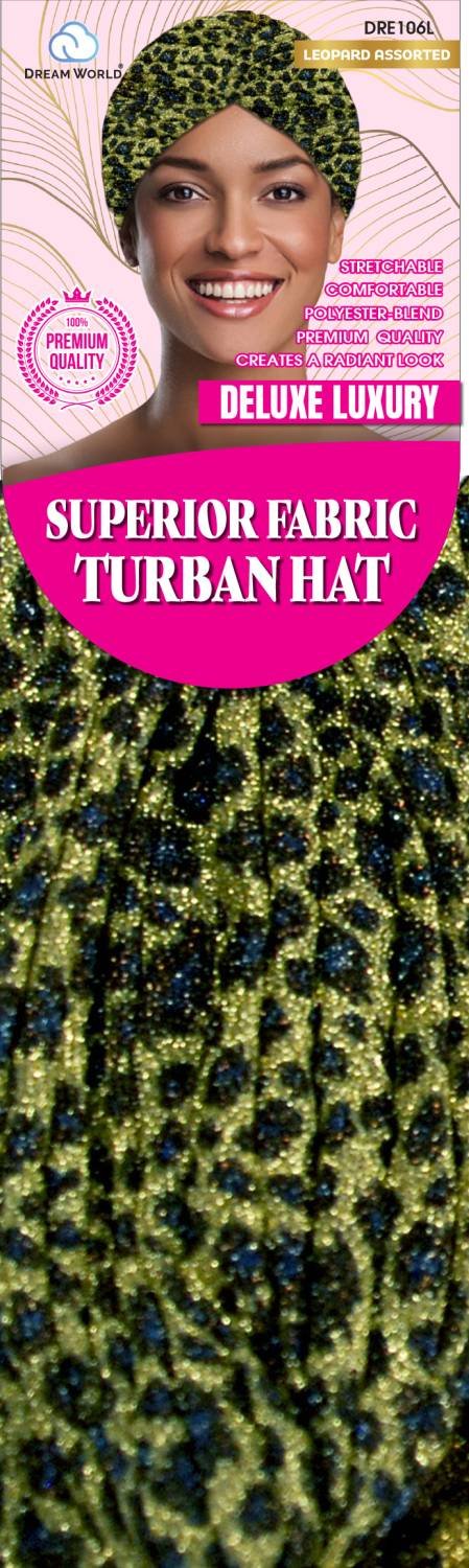 DREAM W-TURBAN HAT-LEOPARD