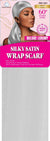 DREAM W-SATIN SILKY SCARF SILVER
