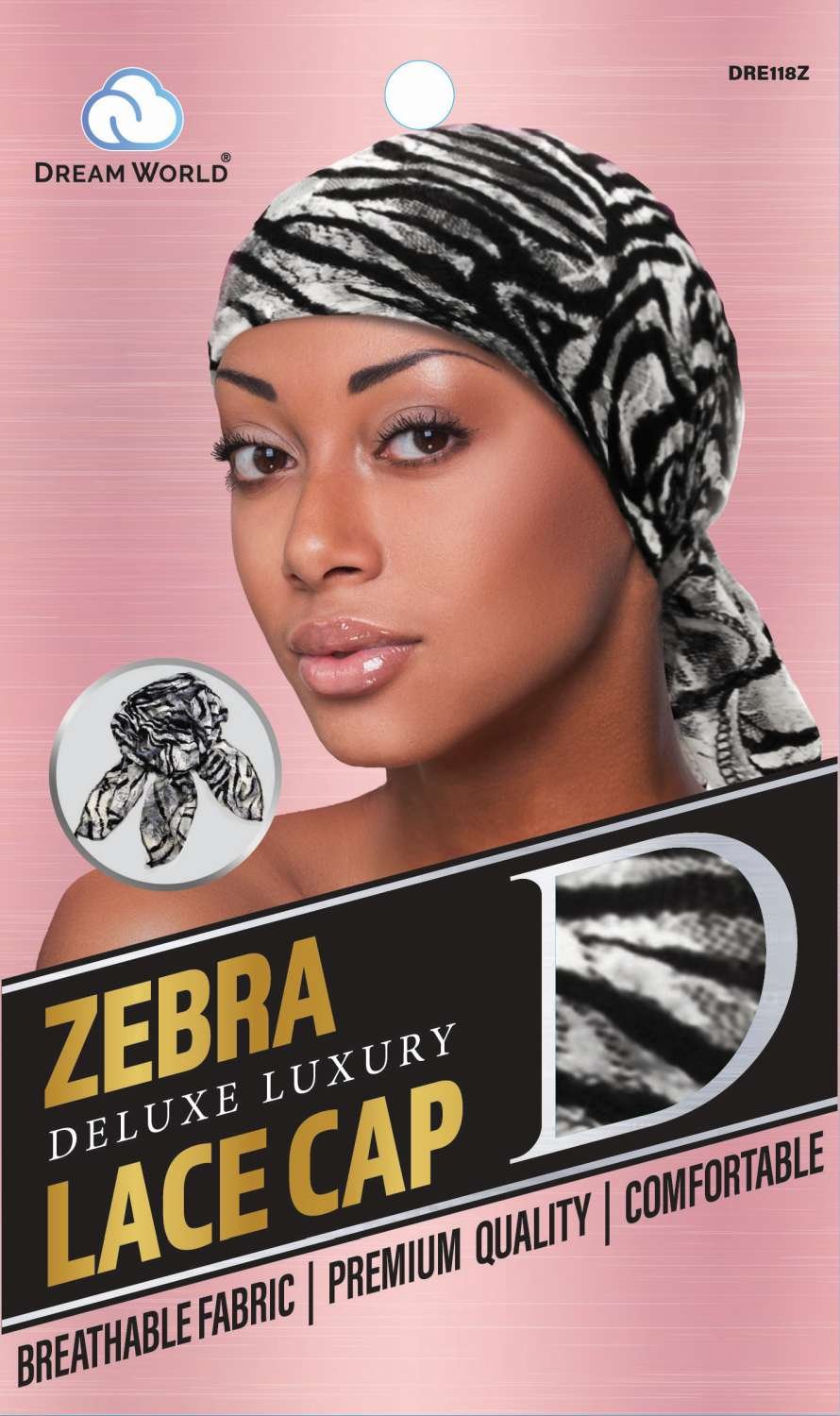 DREAM W-LACE CAP ZEBRA