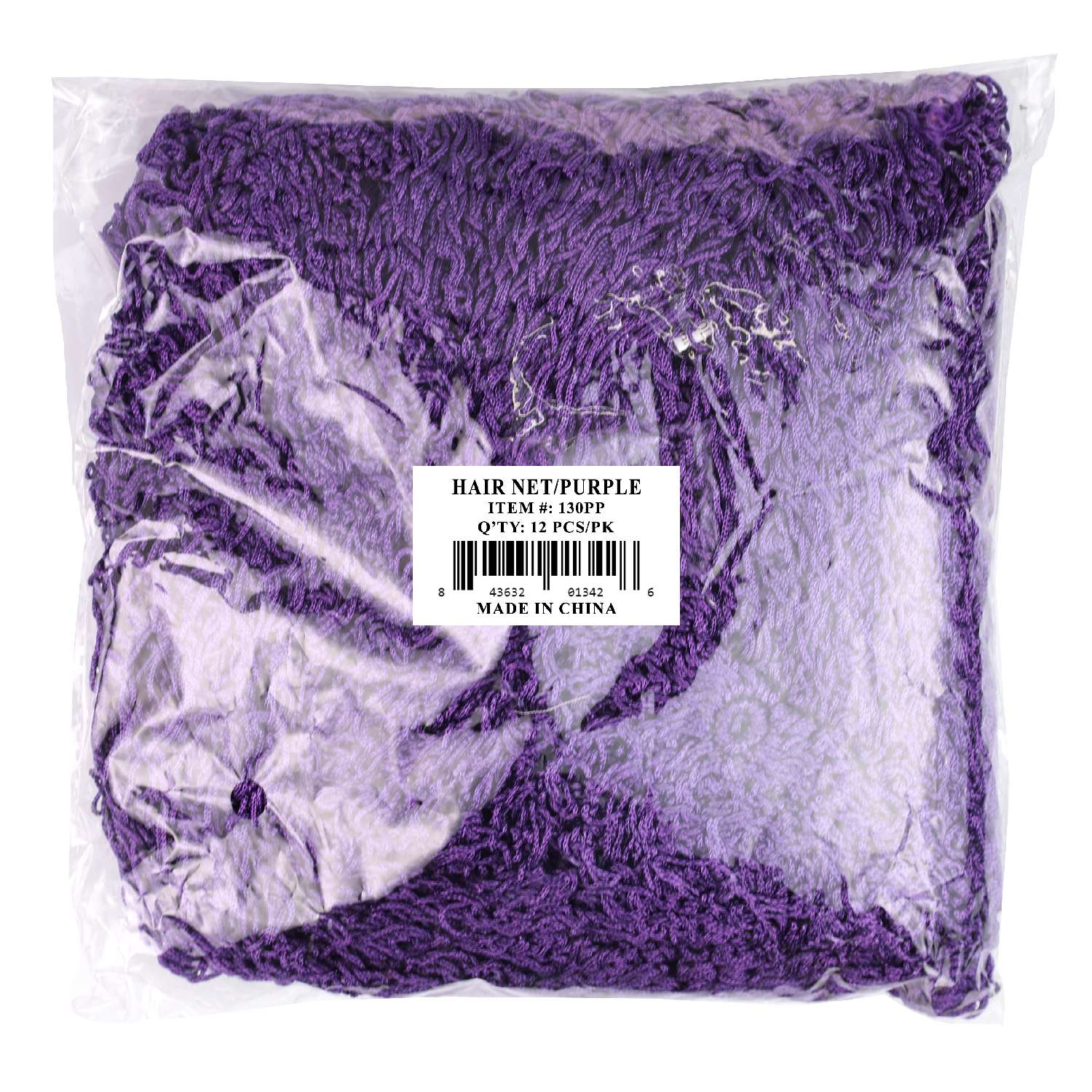 DREAM W-HAIR NET 12/PK BULK PURPLE