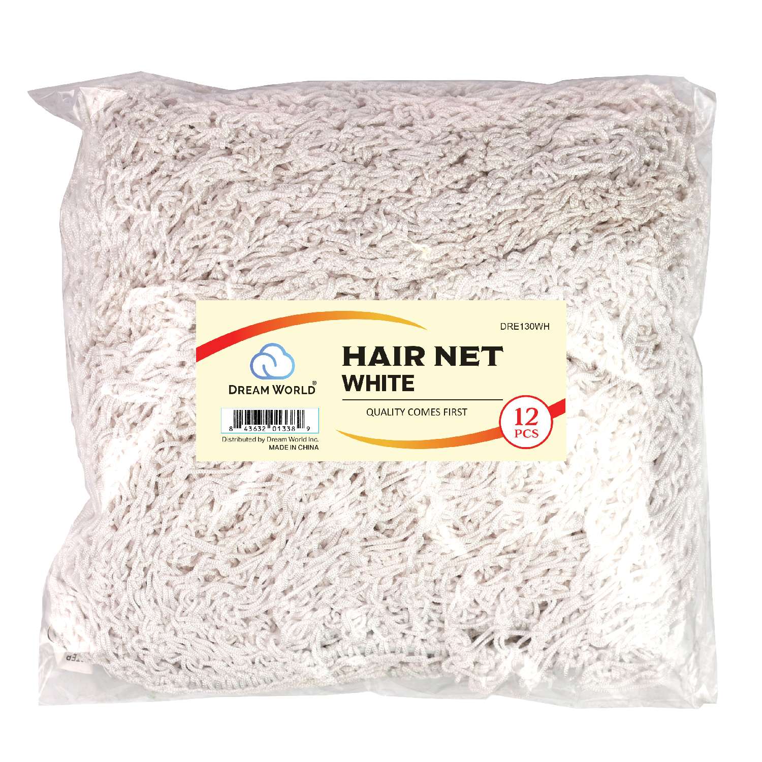 DREAM W-HAIR NET 12/PK BULK WHITE