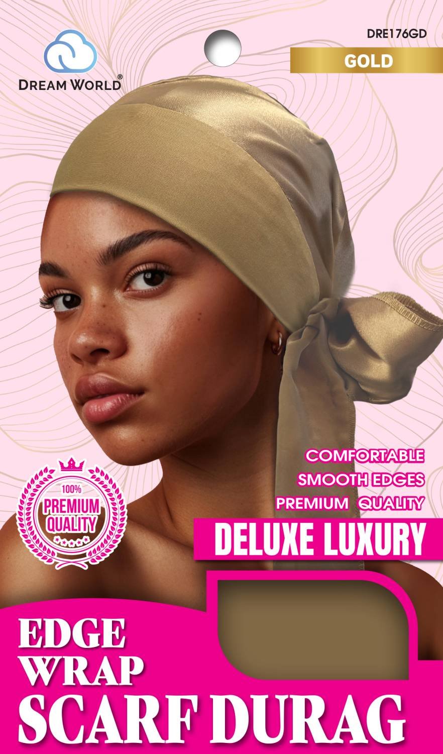 DREAM W-EDGE WRAP SCARF DURAG