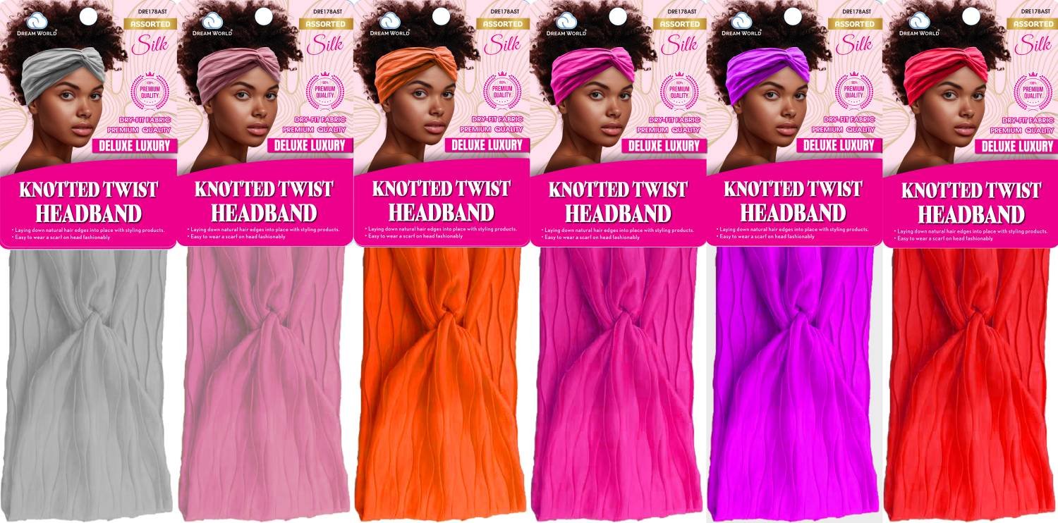DREAM W-HEADBAND TWIST SOLID ASST