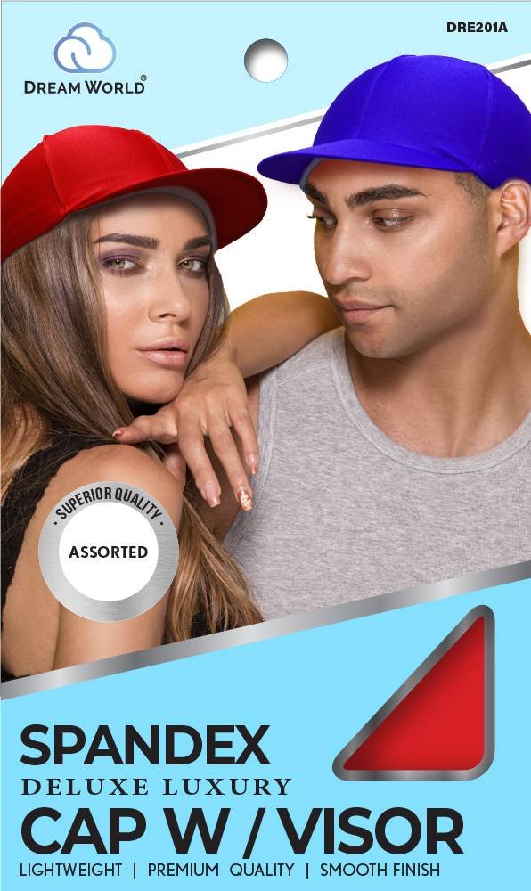 DREAM U-SPANDEX CAP W/VISOR BLACK