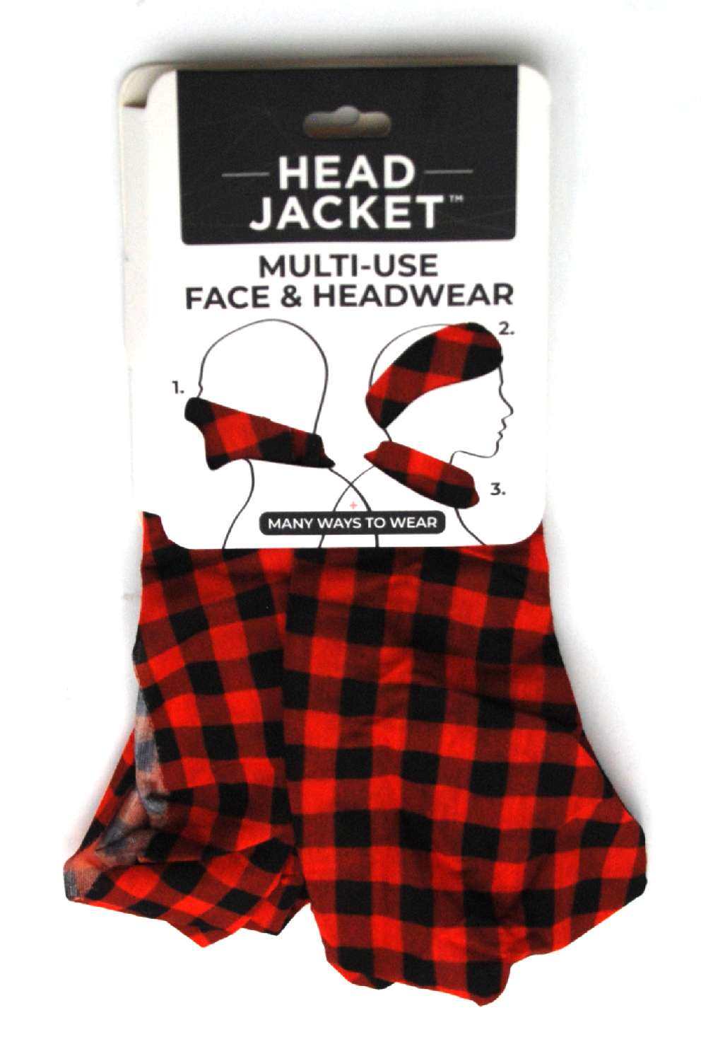 ALL PURPOSE HEAD WRAP CHECK BK RD