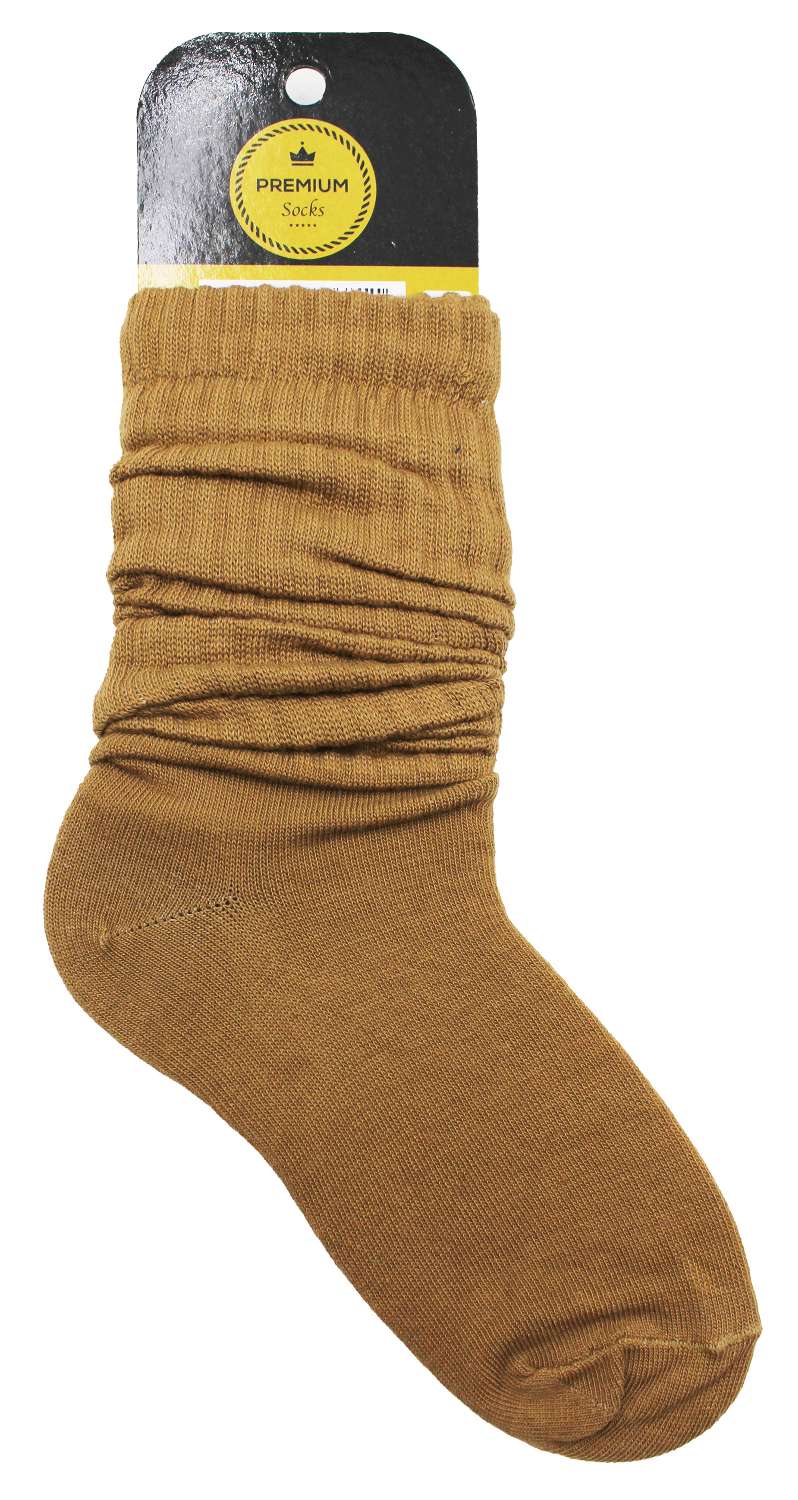 DREAM SLOUCH SOCKS BROWN