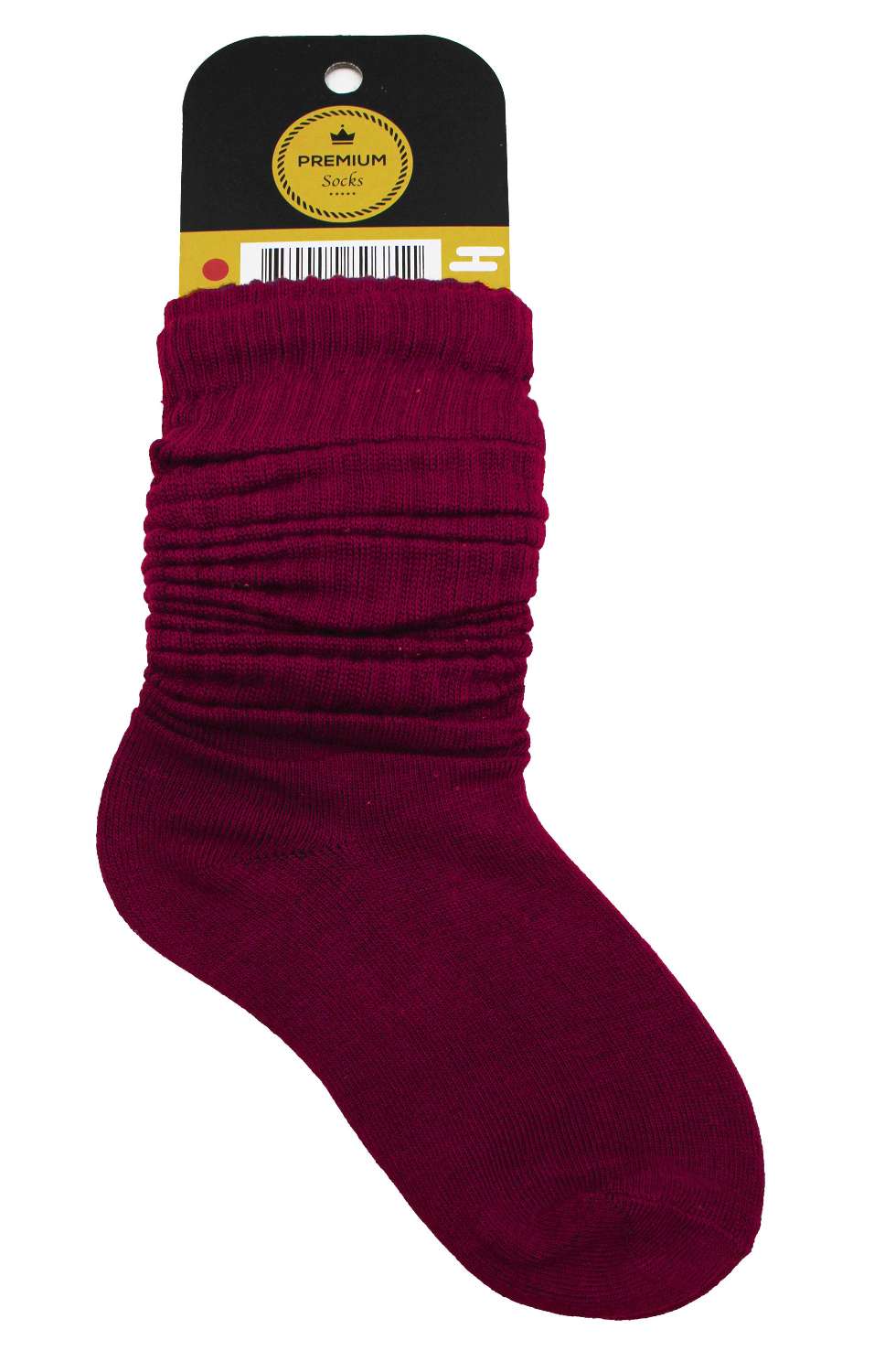 DREAM SLOUCH SOCKS BURGUNDY