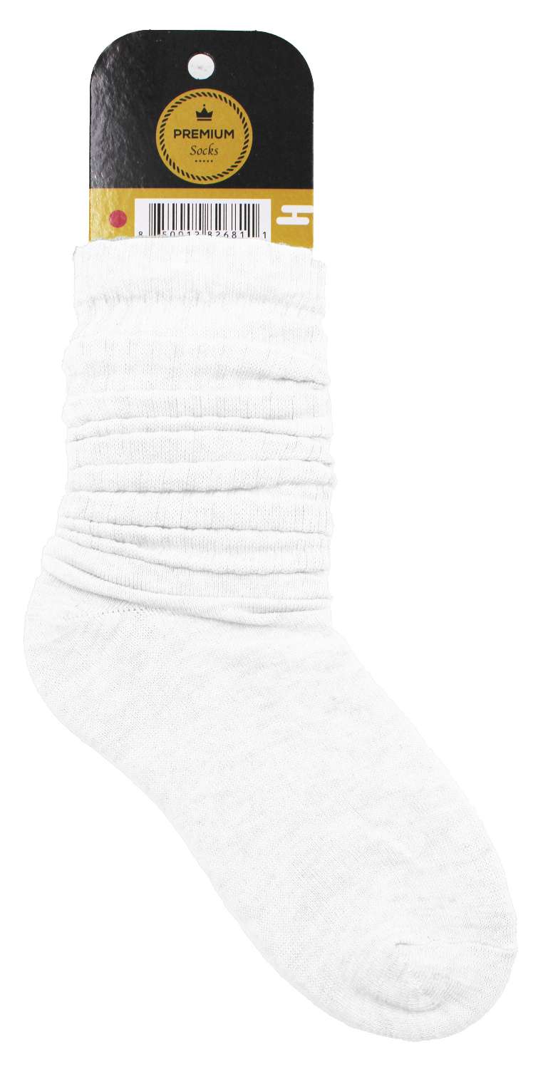 DREAM SLOUCH SOCKS WHITE