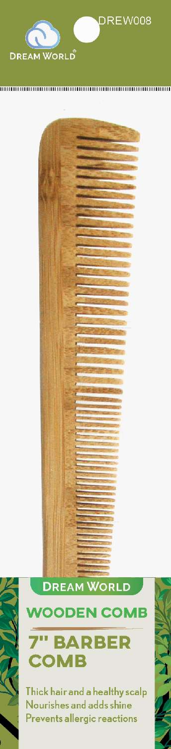 DREAM WOOD COMB BARBER 7 INCH