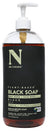 DR. NATURAL BLACK LIQUID SOAP 32 OZ
