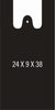 PLASTIC BAG BLACK 24X9X38-250PC NEW
