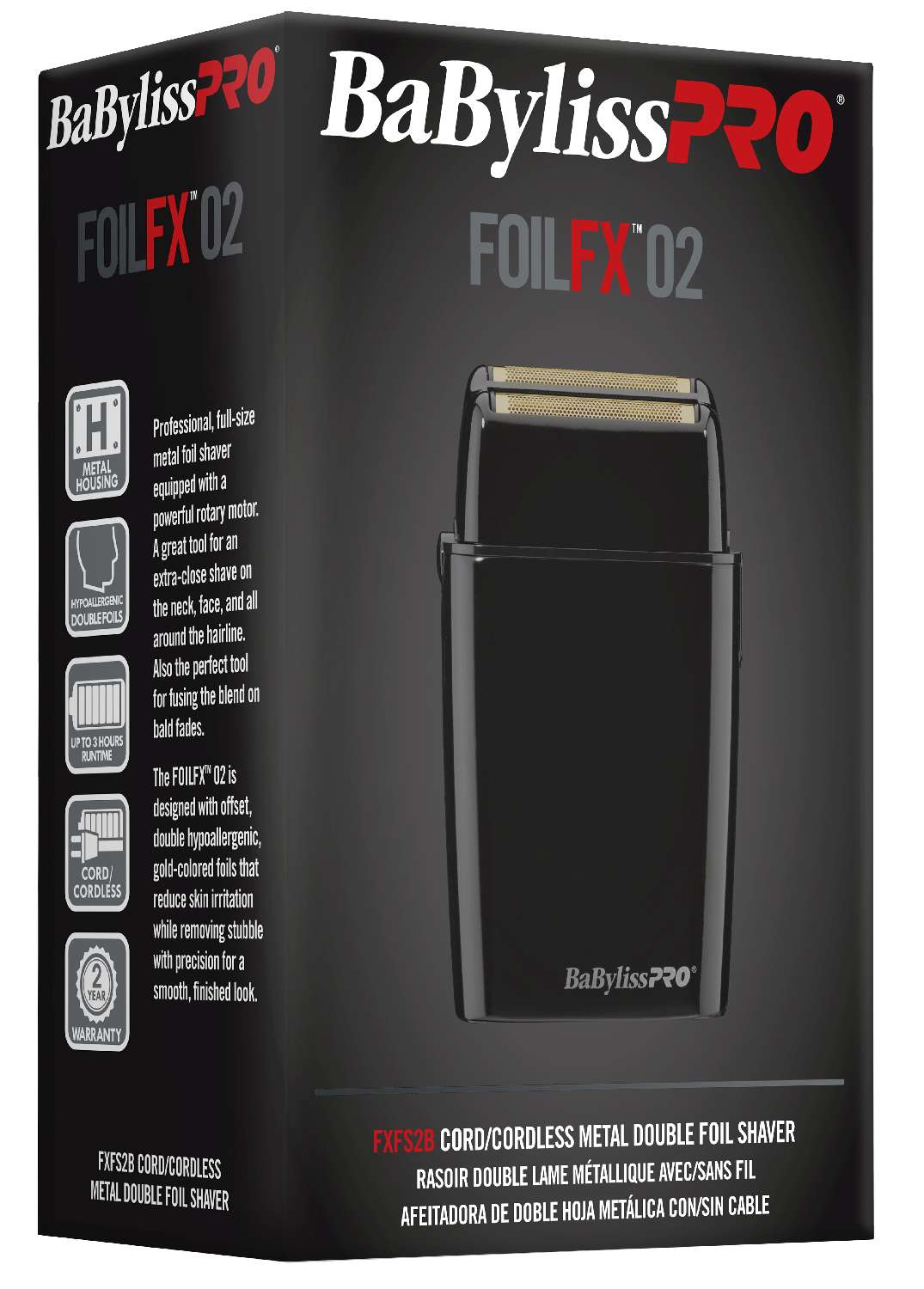 BABYLISS FX SHAVER BLACKFX