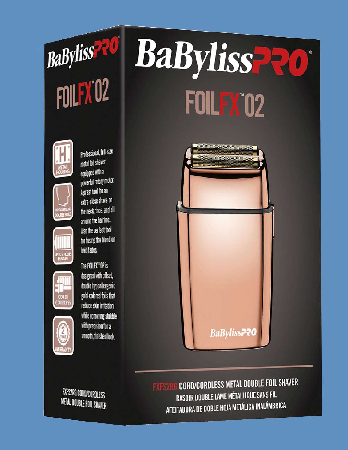 BABYLISS FX SHAVER ROSE GOLD