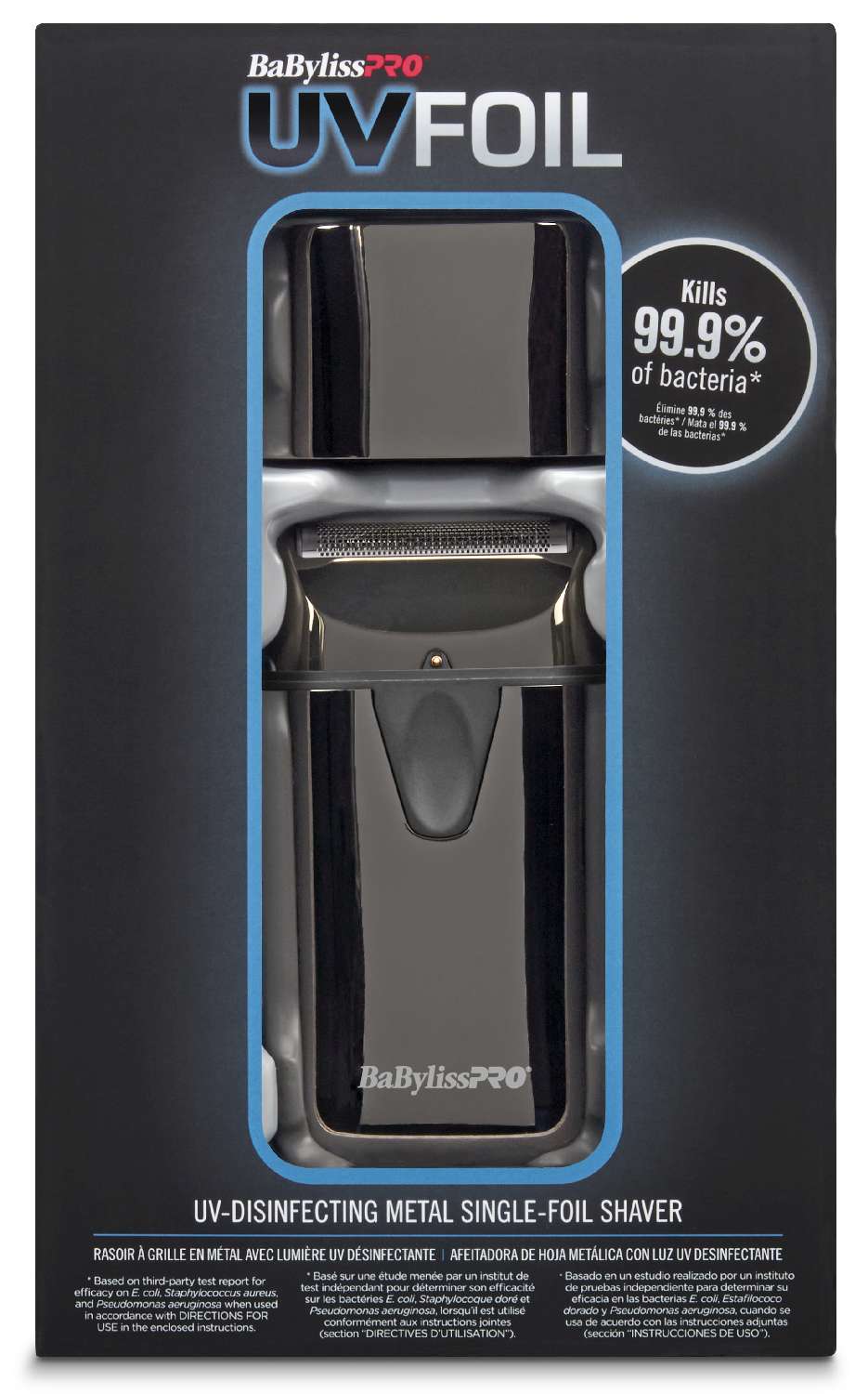 BABYLISS FX SHAVER UV MATE BLACK SINGLE