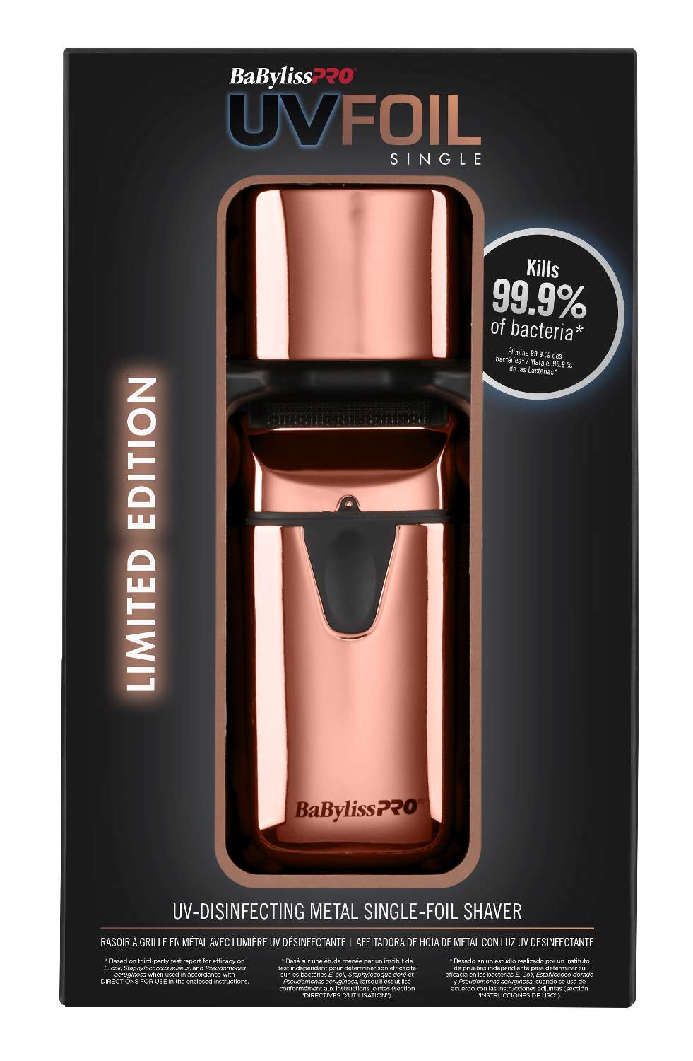 BABYLISS FX SHAVER UV ROSE GOLD SINGLE