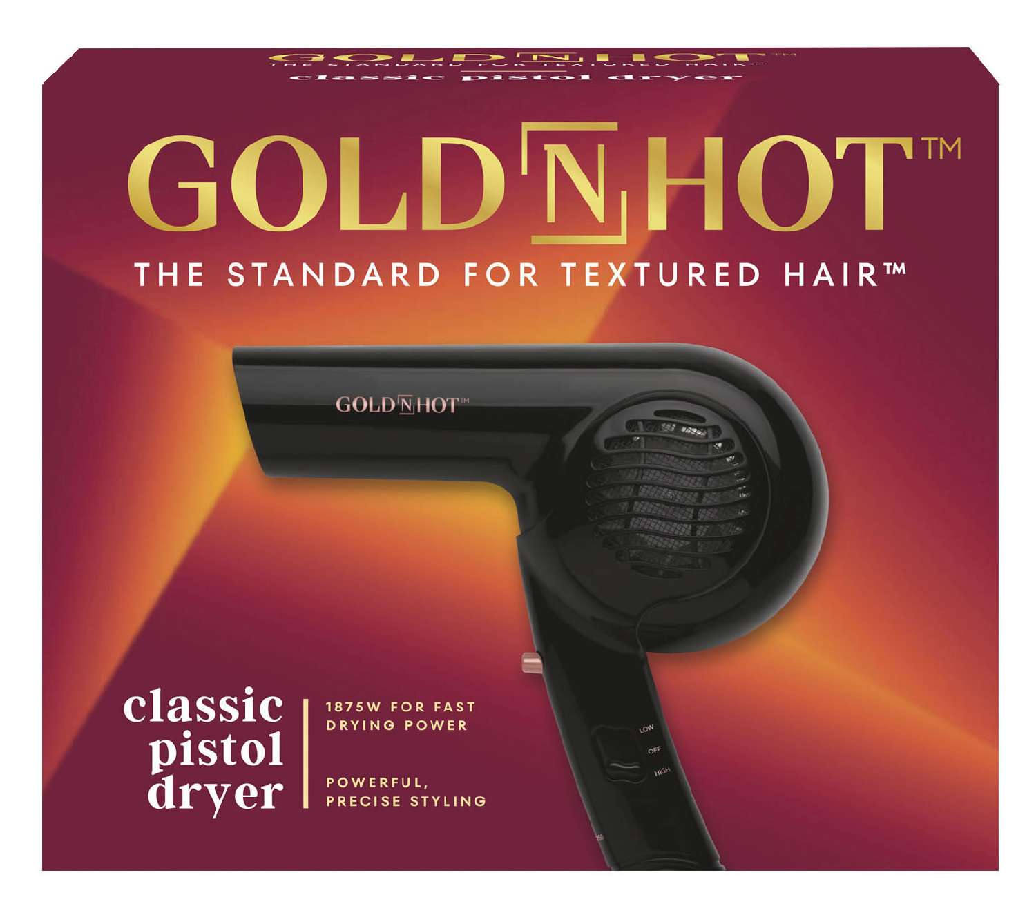 GOLD N HOT DRYER CLASSIC PISTOL