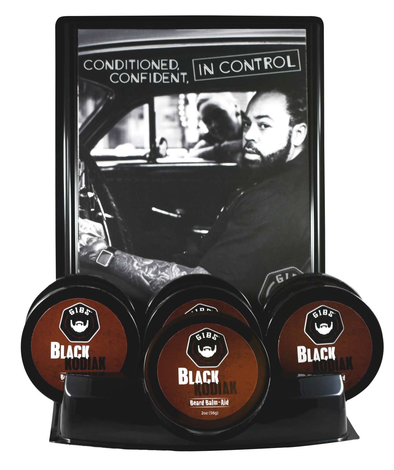 GIBS 7 PC BEARD BALM DISPLAY