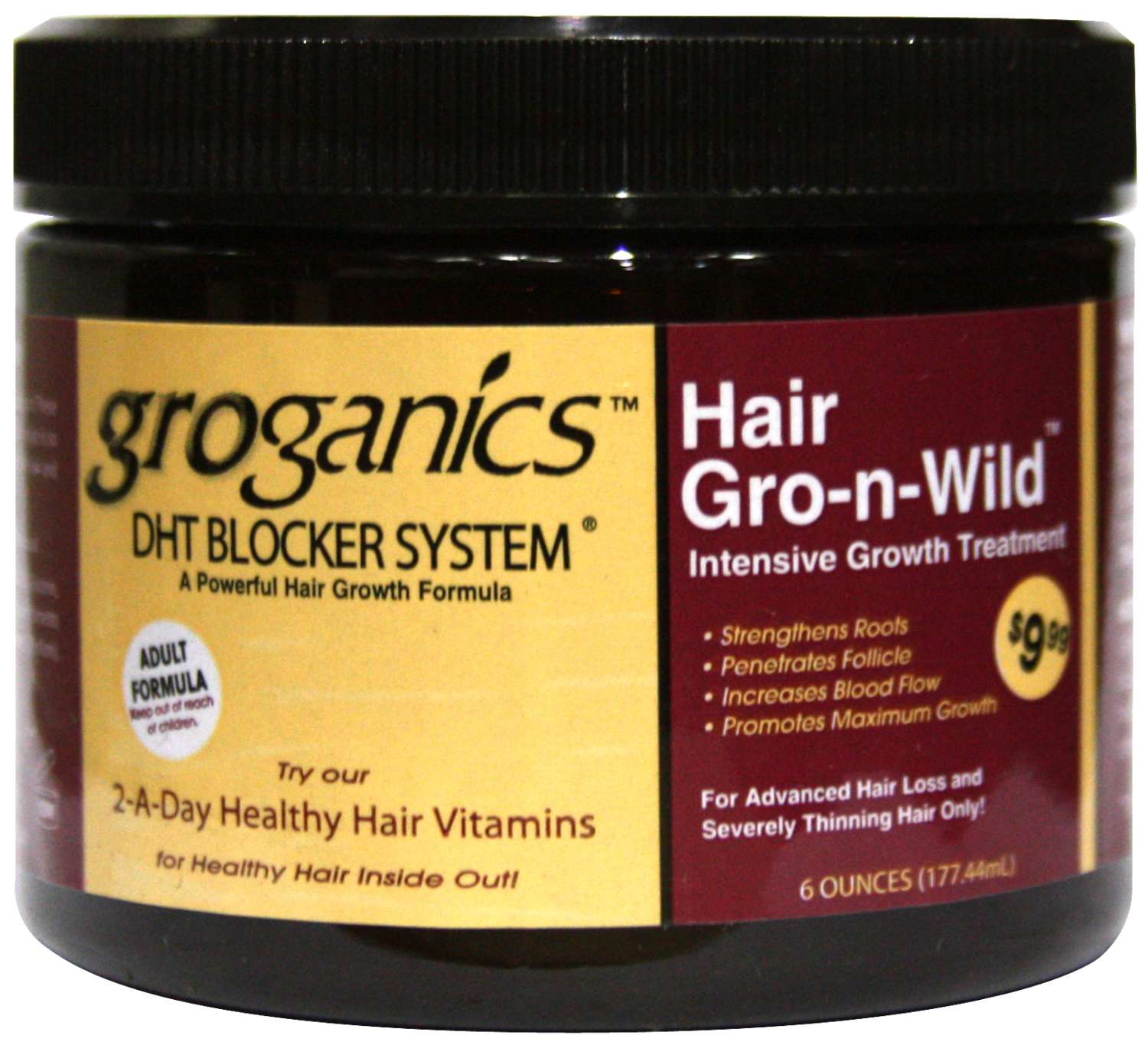 GROGANICS HAIR GRO-N-WILD HAIR DRESS