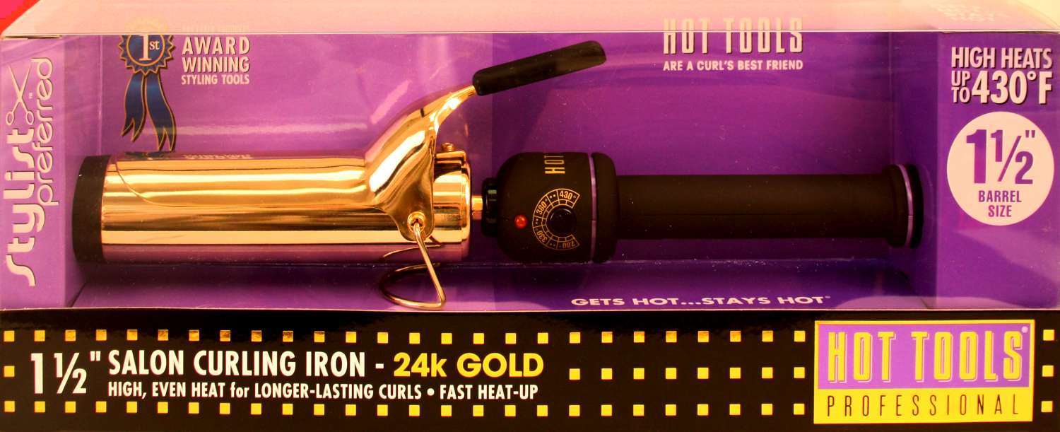 HOT TOOL C/IRON GOLD SPRING