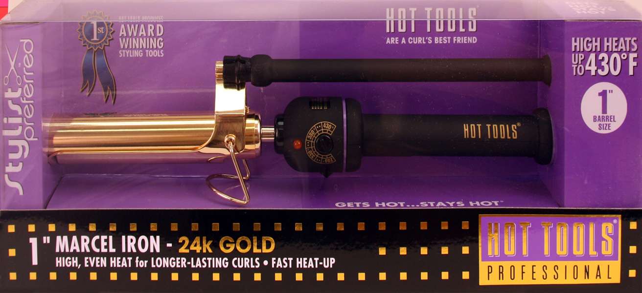 HOT TOOL C/IRON GOLD MARCEL