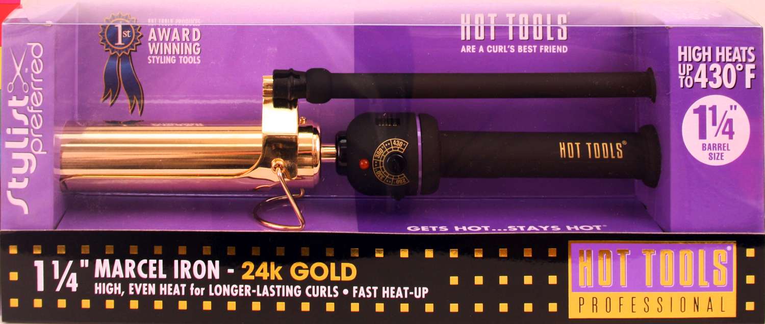 HOT TOOL C/IRON GOLD MARCEL