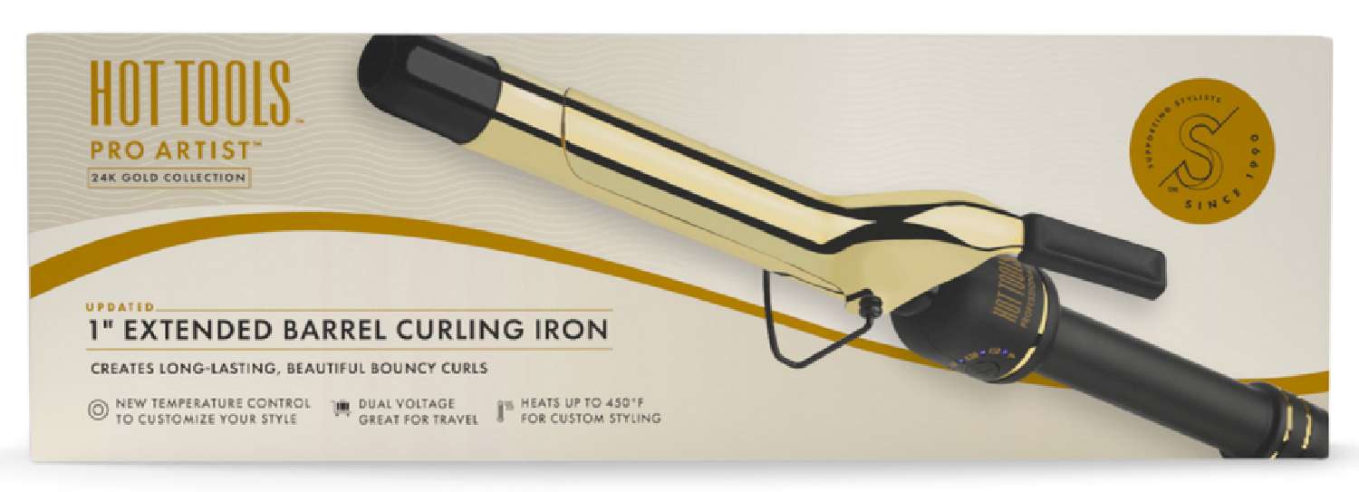 HOT TOOL C/IRON GOLD EXTENDED