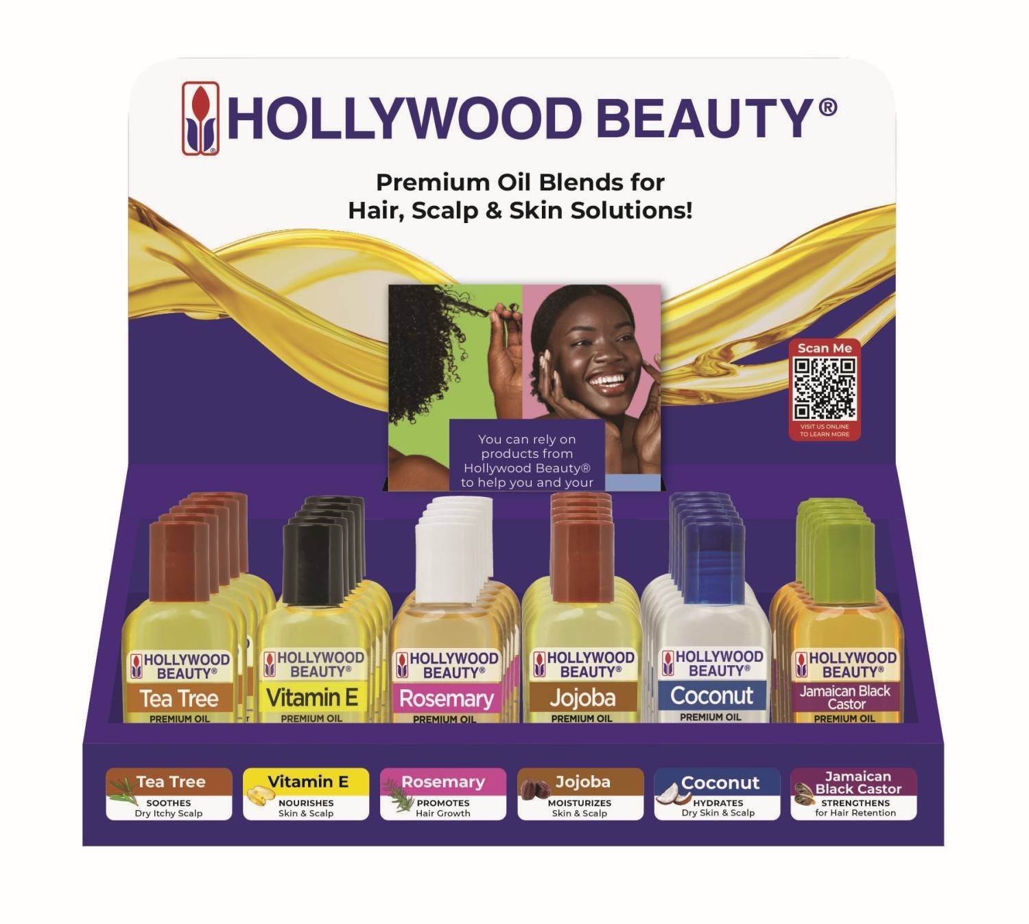 HOLLYWOOD OIL BEST SELLER 36 PC DISPLAY