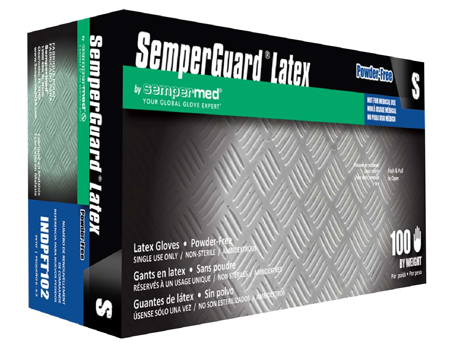 SEMPER LATEX P/FREE GLOVE [SMALL]