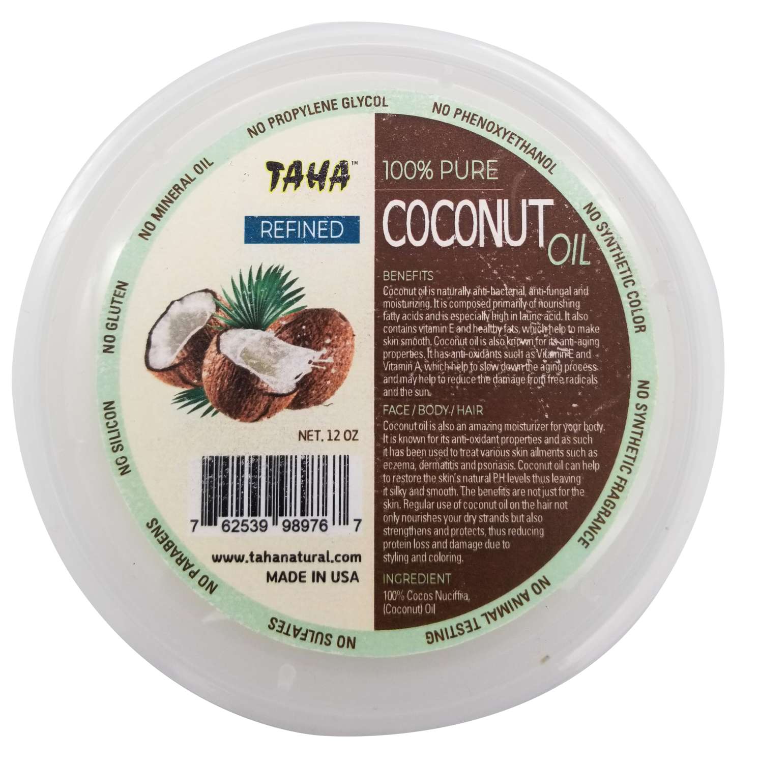 TAHA COCONUT REFINED OIL