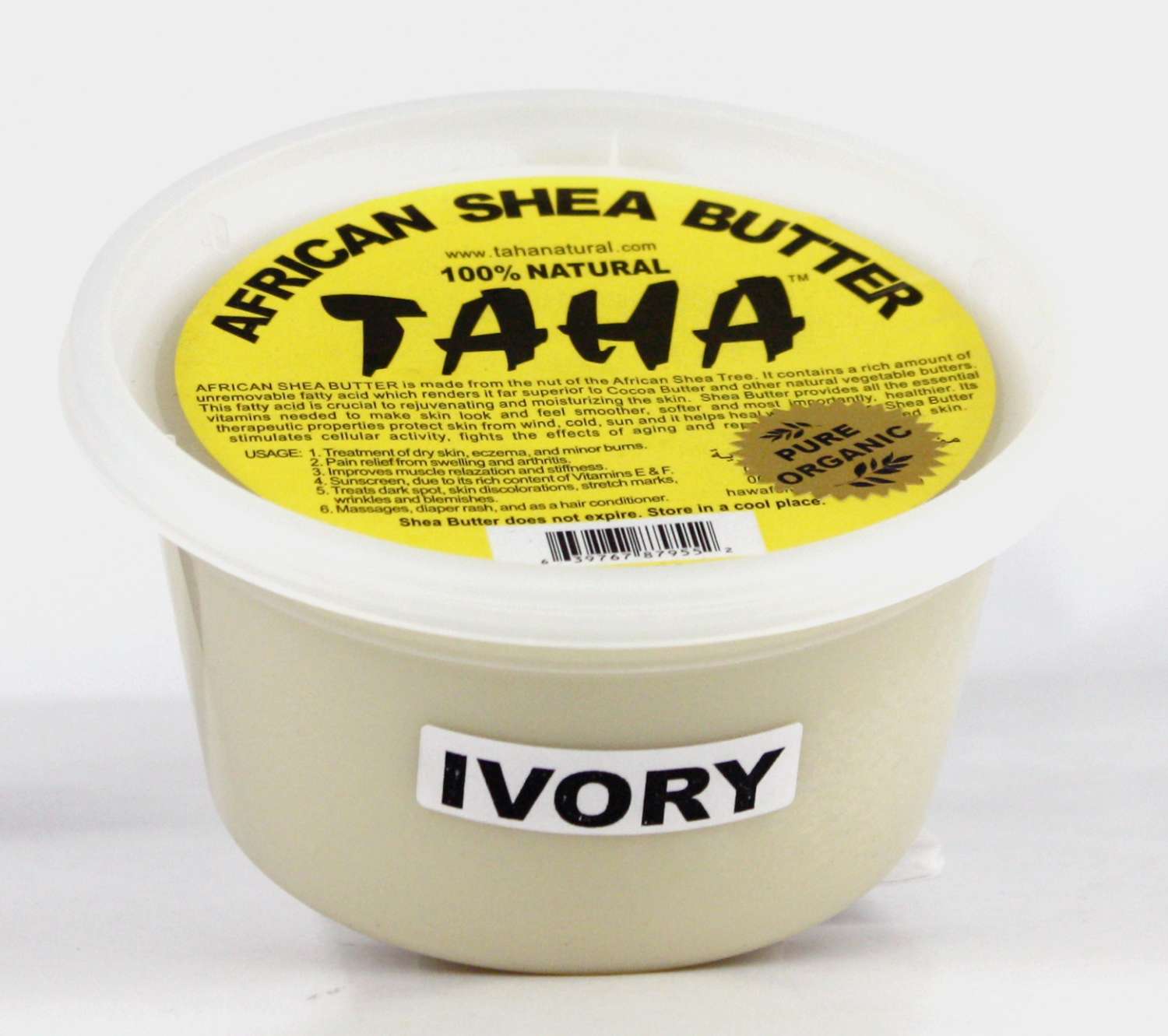 TAHA SHEA BUTTER [SOLID IVORY] 12 OZ