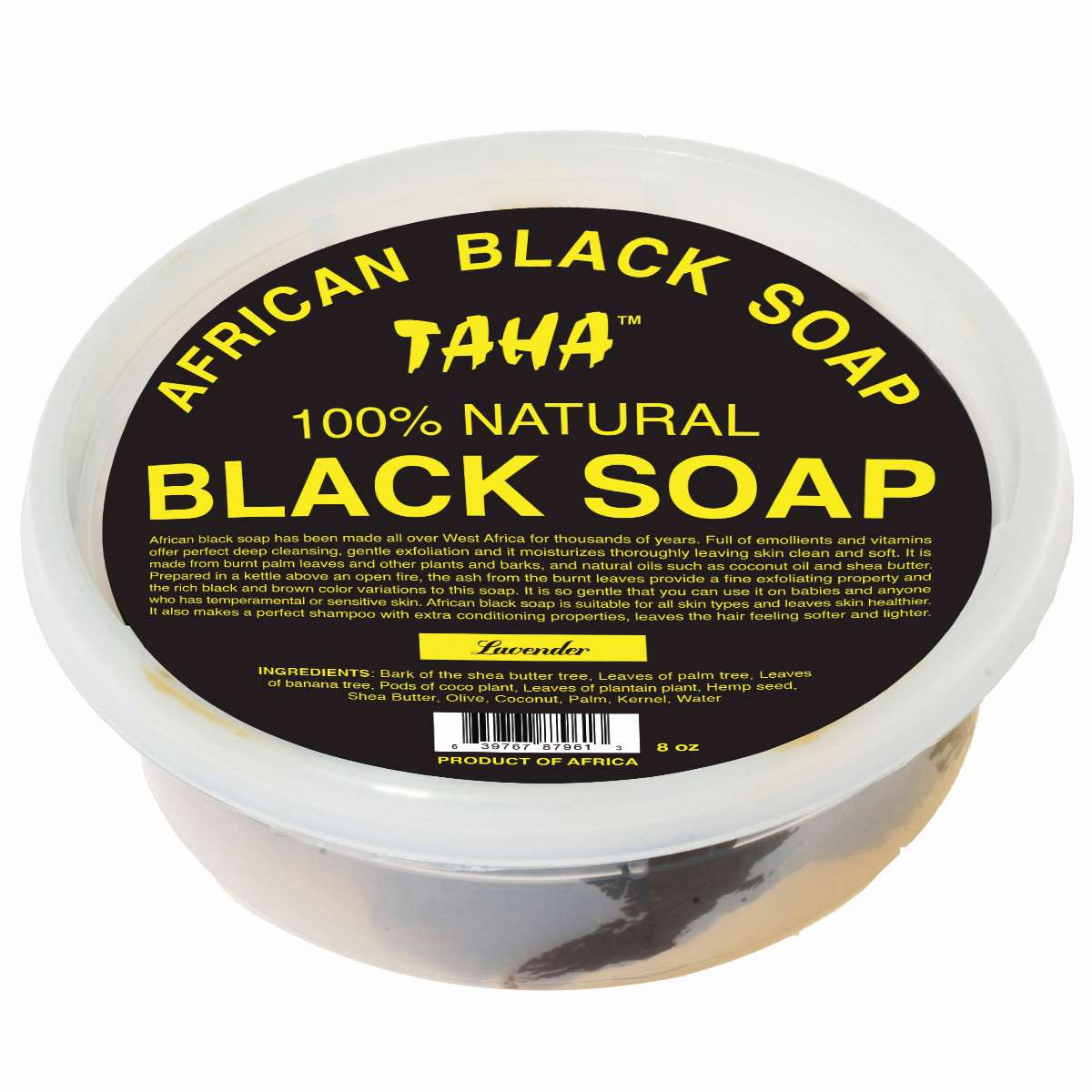 TAHA BLACK SOAP [LAVENDER] TUB