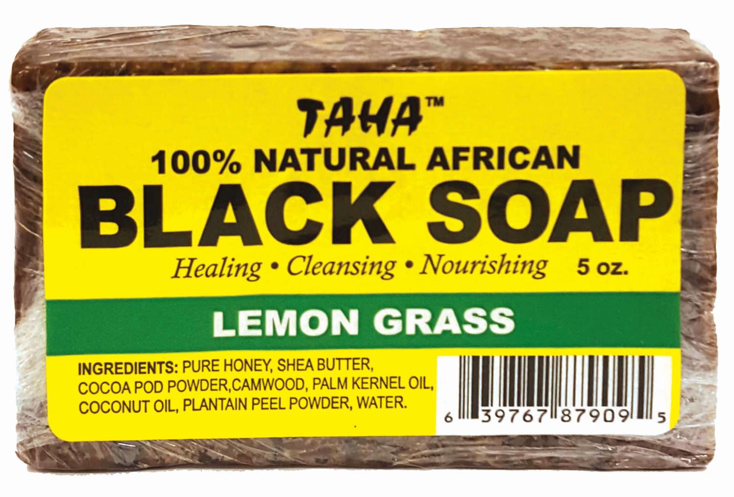TAHA BLACK SOAP [LEMON GRASS]