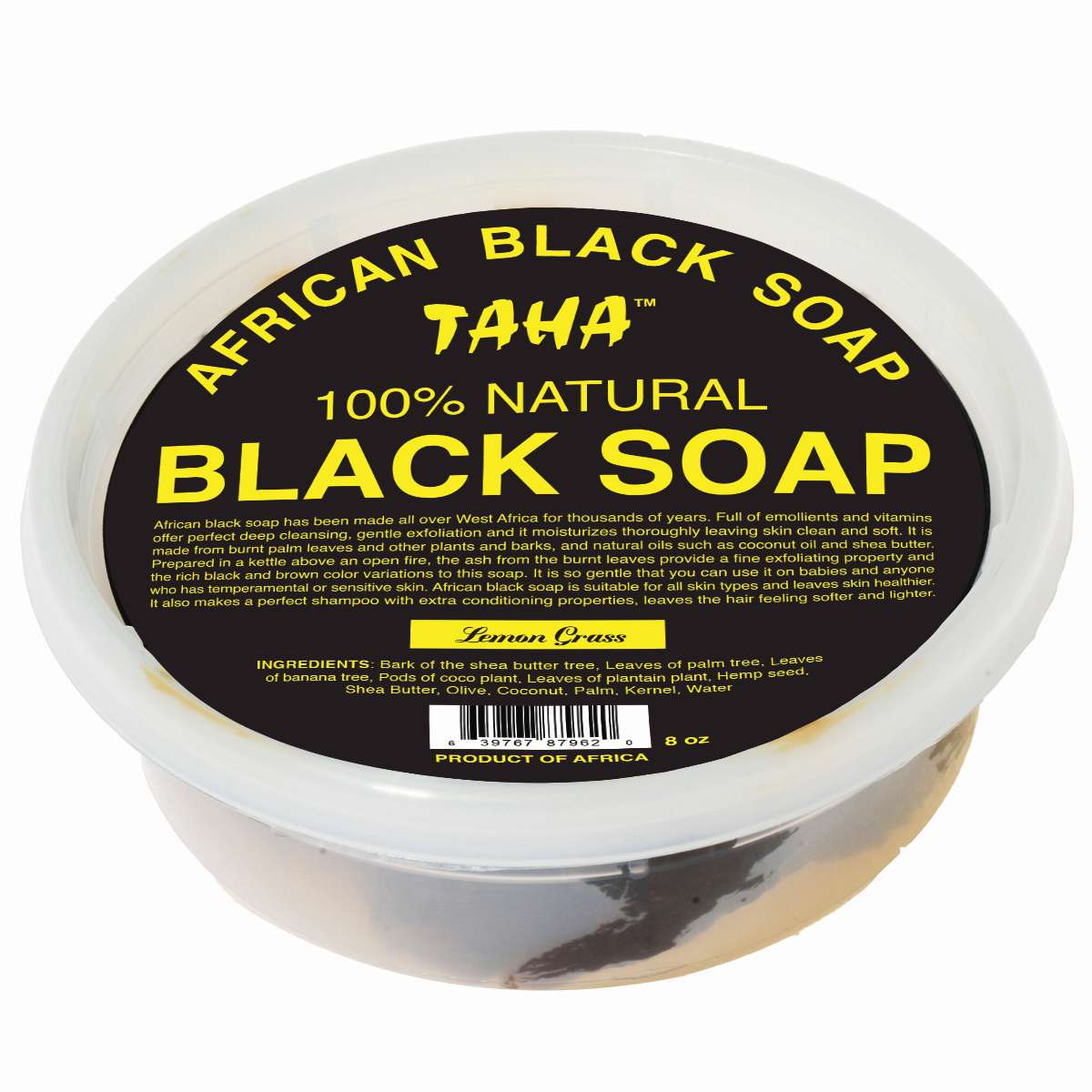 TAHA BLACK SOAP [LEMON GR] TUB