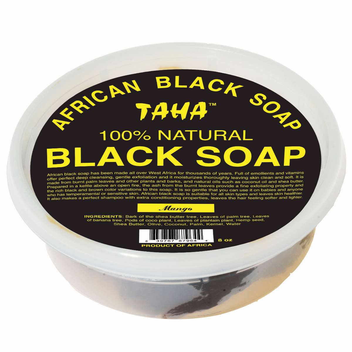 TAHA BLACK SOAP [MANGO] TUB
