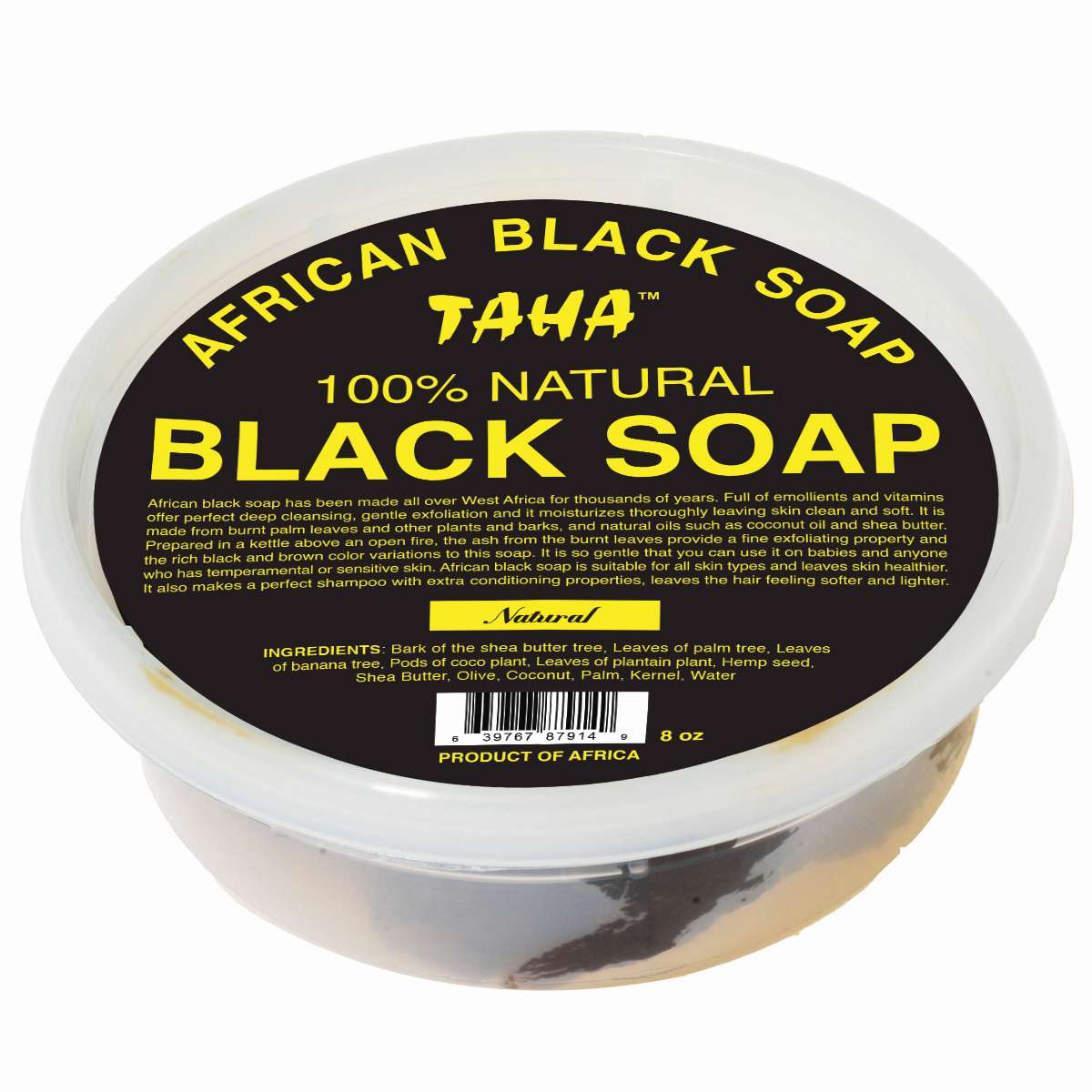 TAHA BLACK SOAP [NATURAL] TUB