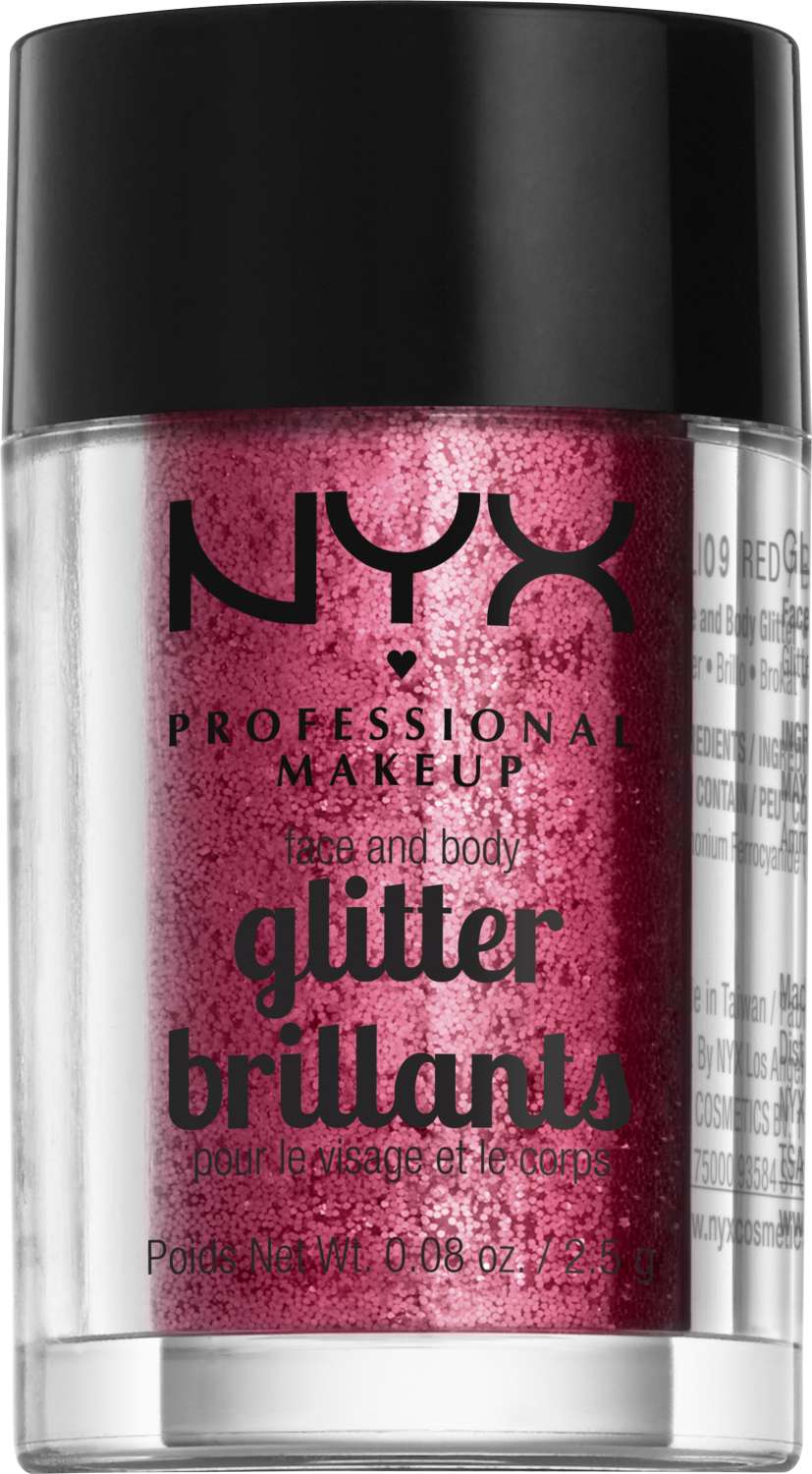 NYX FACE/BODY GLITTER-RED_09