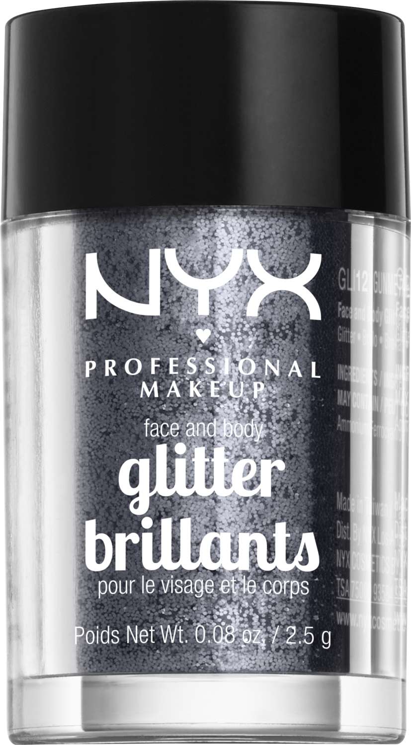 NYX FACE/BODY GLITTER-GUNMETAL_12