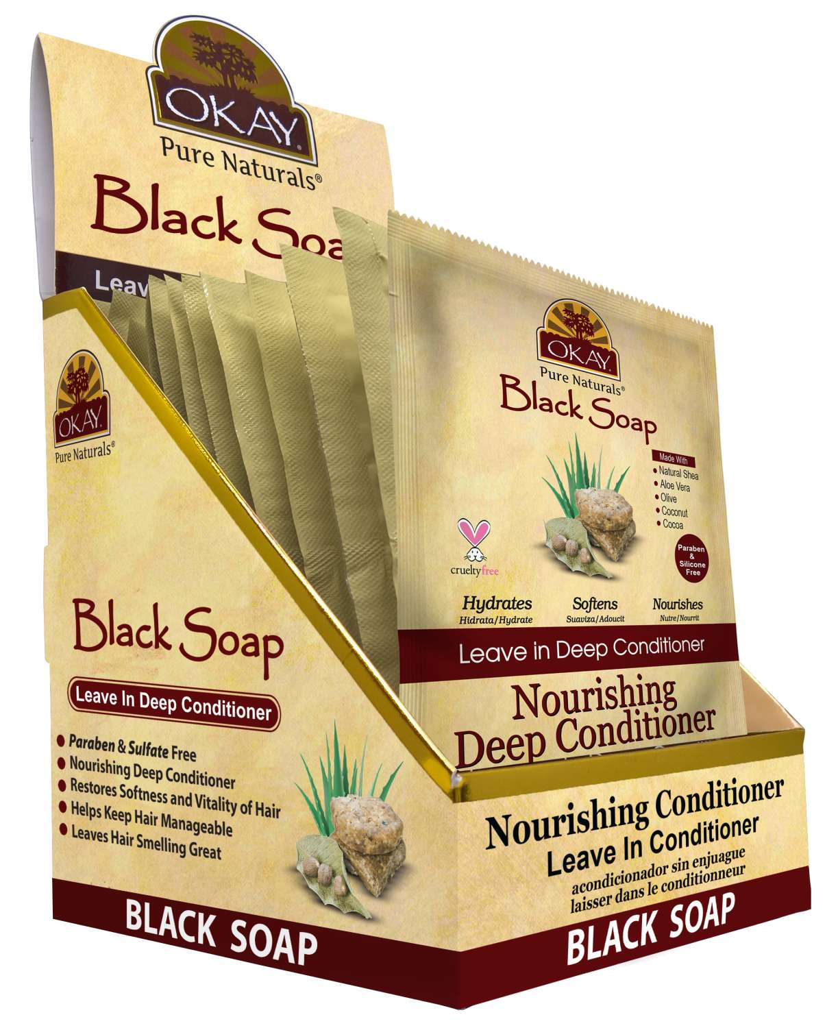 OKAY LV/IN 12PK BLACK SOAP
