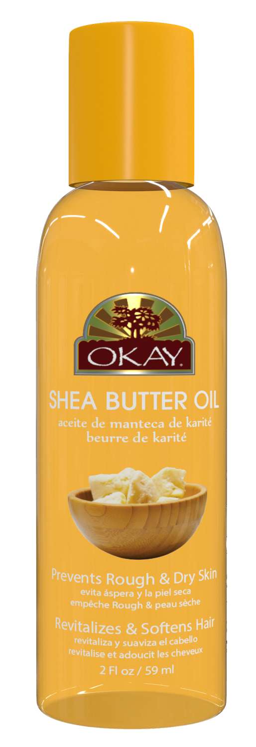 OKAY SKIN/HAIR OIL SHEA BUTTER 12/DP