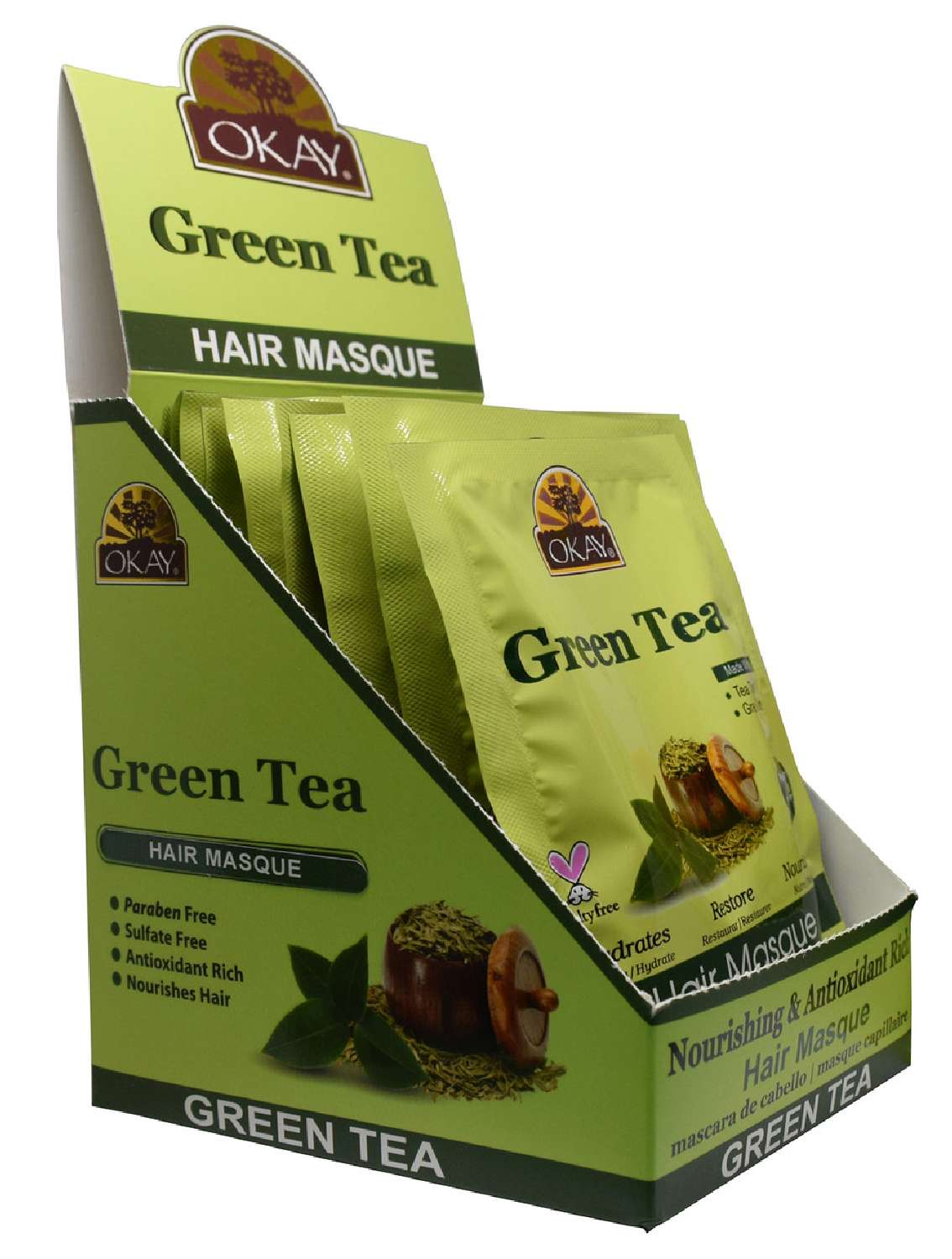 OKAY LV/IN 12PK GREEN TEA