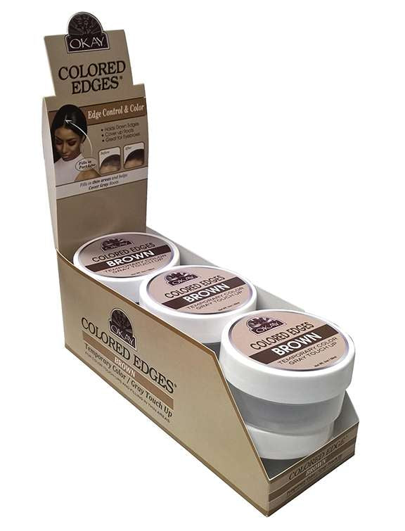 OKAY EDGES COLOR BRN 6/DP
